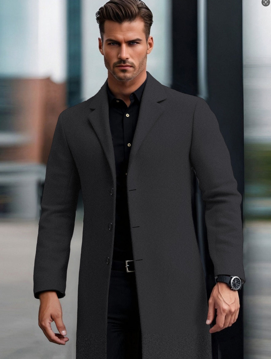 Lapel Slim Coat – European & American Style