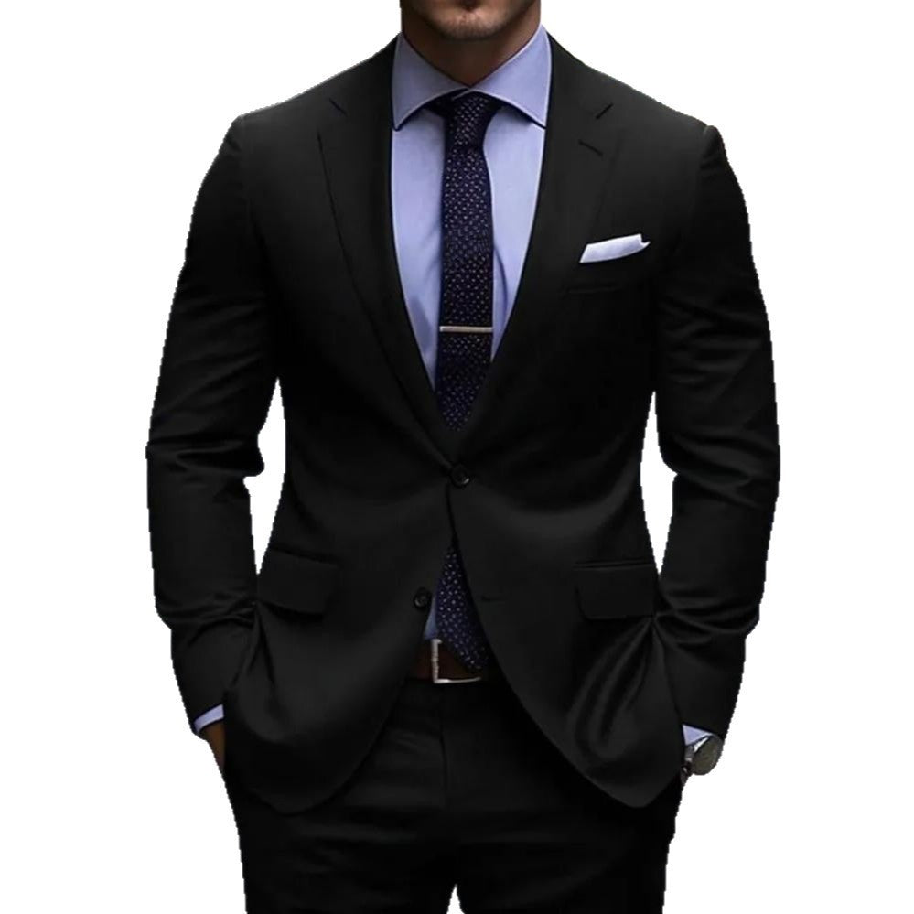 Men’s 2-Piece Wedding & Banquet Suit – Groomsman Formal Set