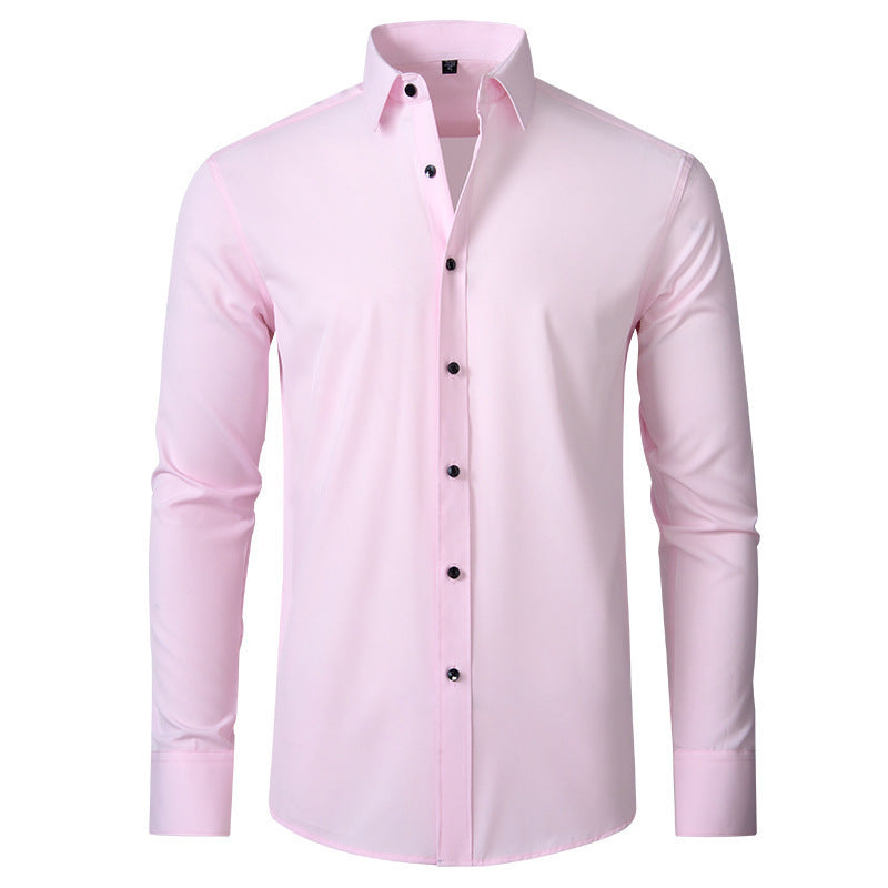 Solid Color Simple Business Thin Lining Shirt