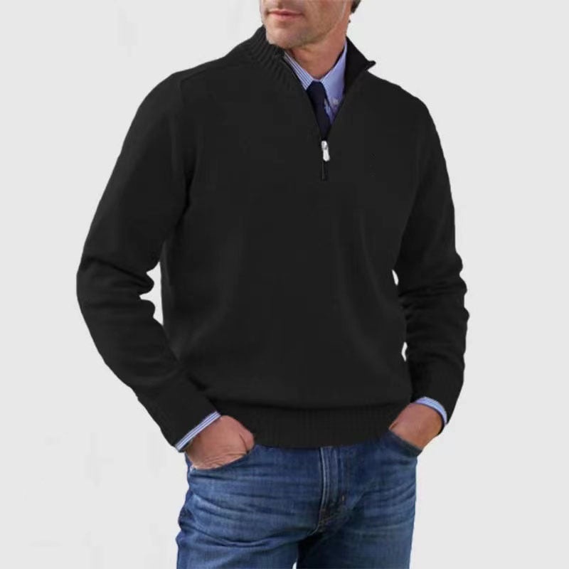 Men's Slim Fit Pullover Sweater Long Sleeve Knitted Top Winter Casual Clothing