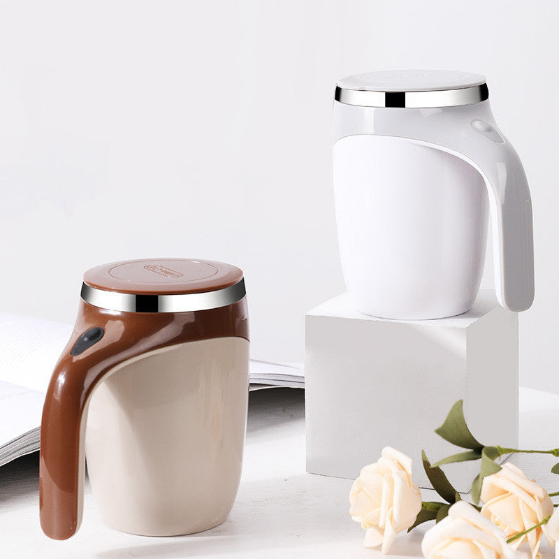 Rechargeable Electric Self-Stirring Coffee Cup – Magnetic Mixer for Coffee, Milkshakes & More