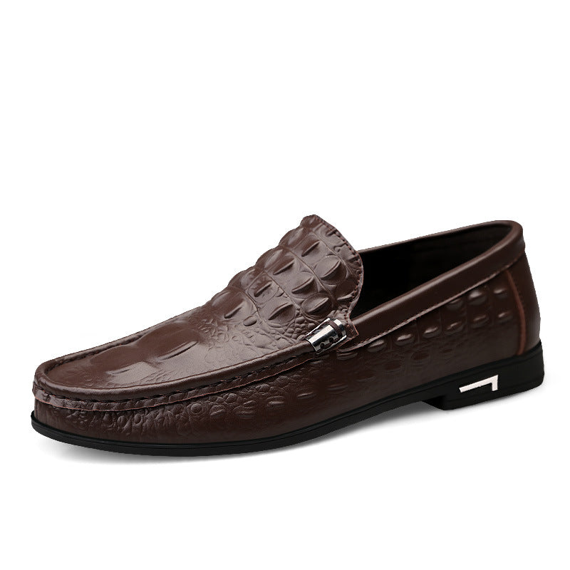 Cowhide Gommino Fashion Casual Shoes Men
