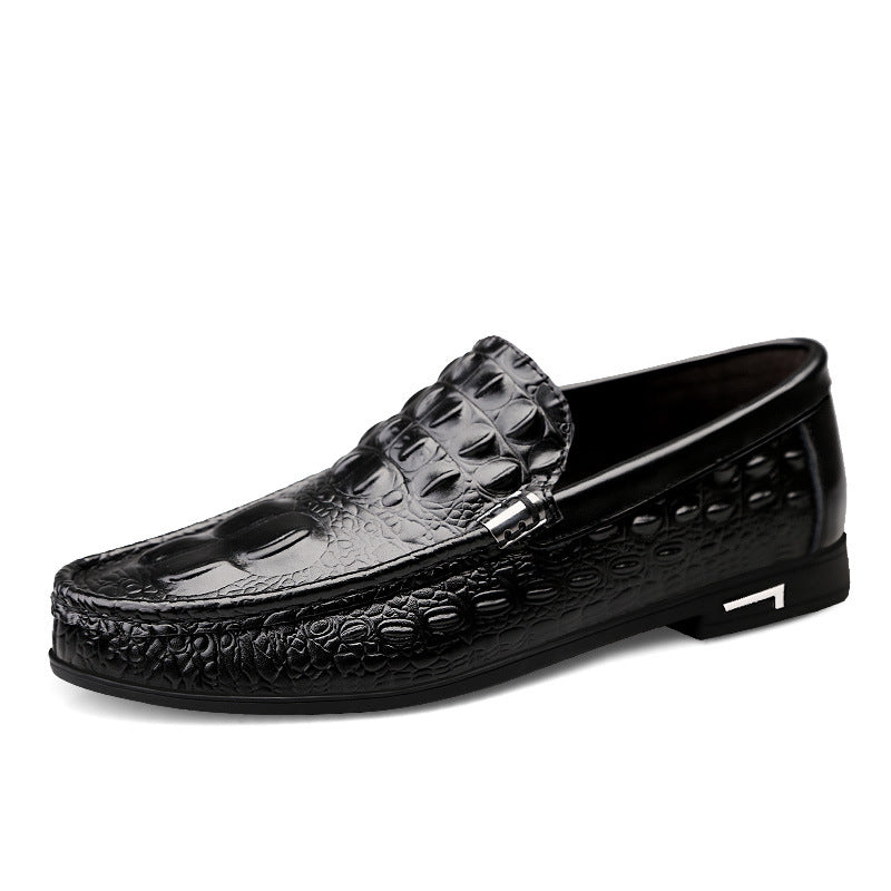Cowhide Gommino Fashion Casual Shoes Men