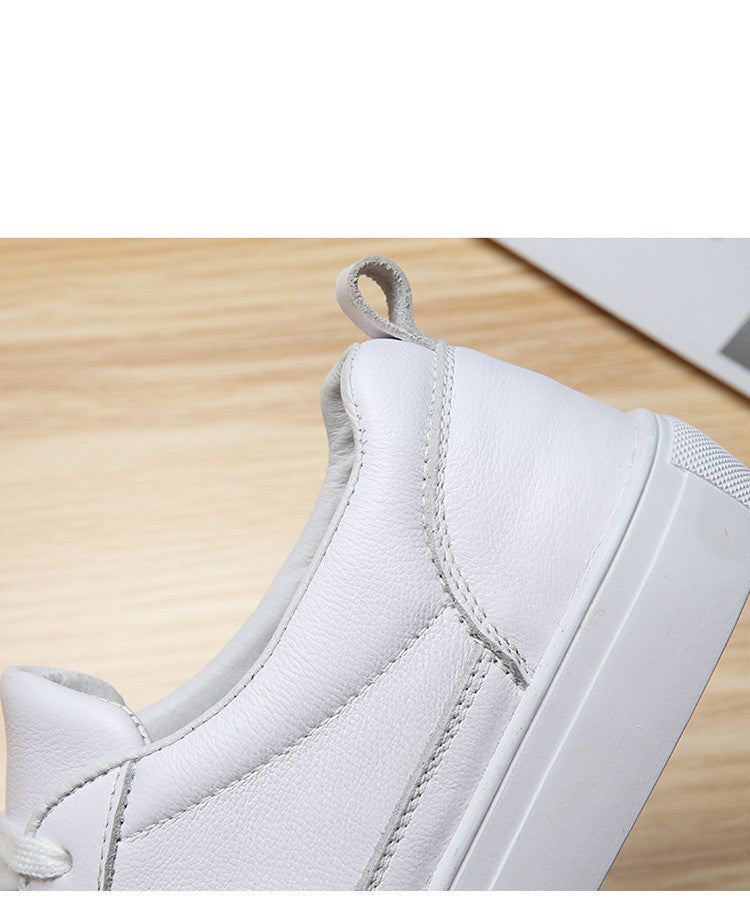 Premium White Leather Sneakers for Men