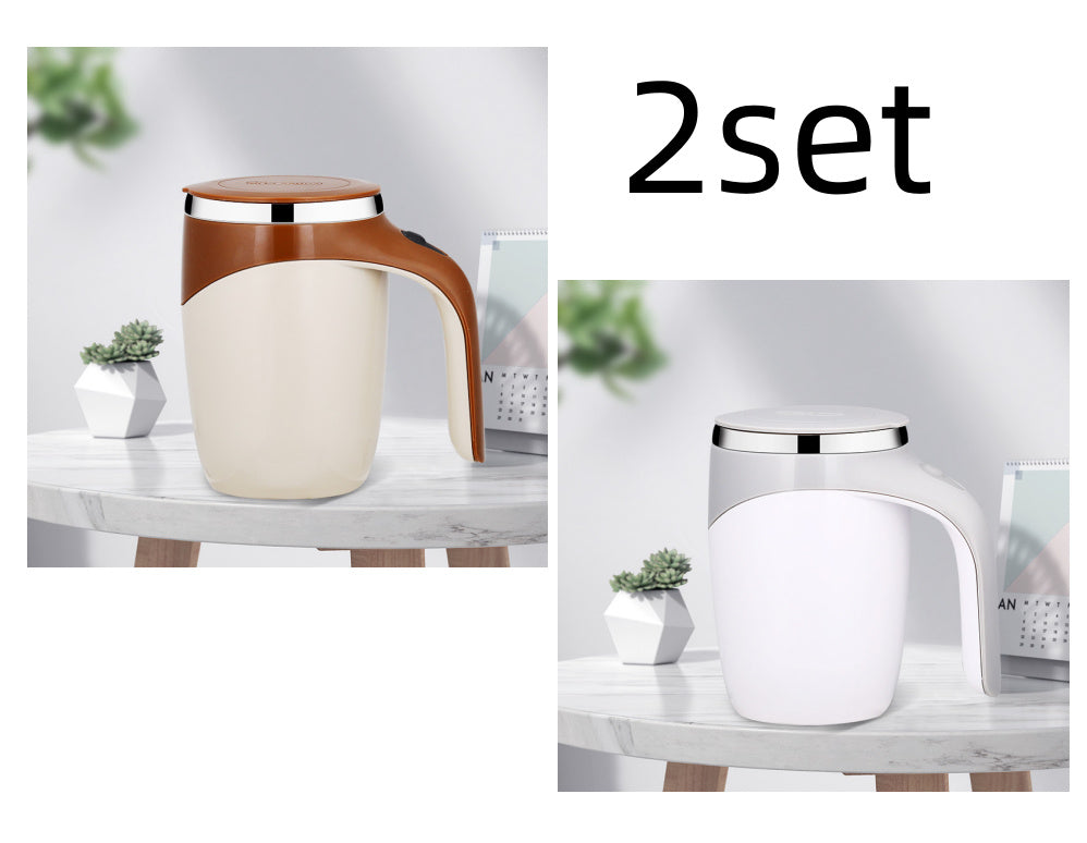 Rechargeable Electric Self-Stirring Coffee Cup – Magnetic Mixer for Coffee, Milkshakes & More