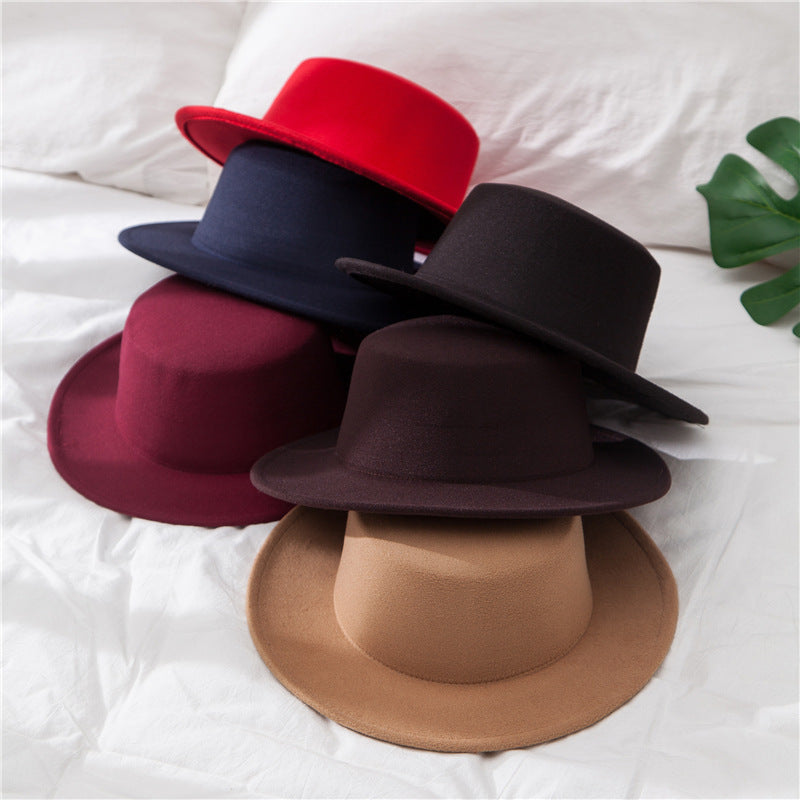 Vintage British Gentleman Woolen Top Hat – Unisex