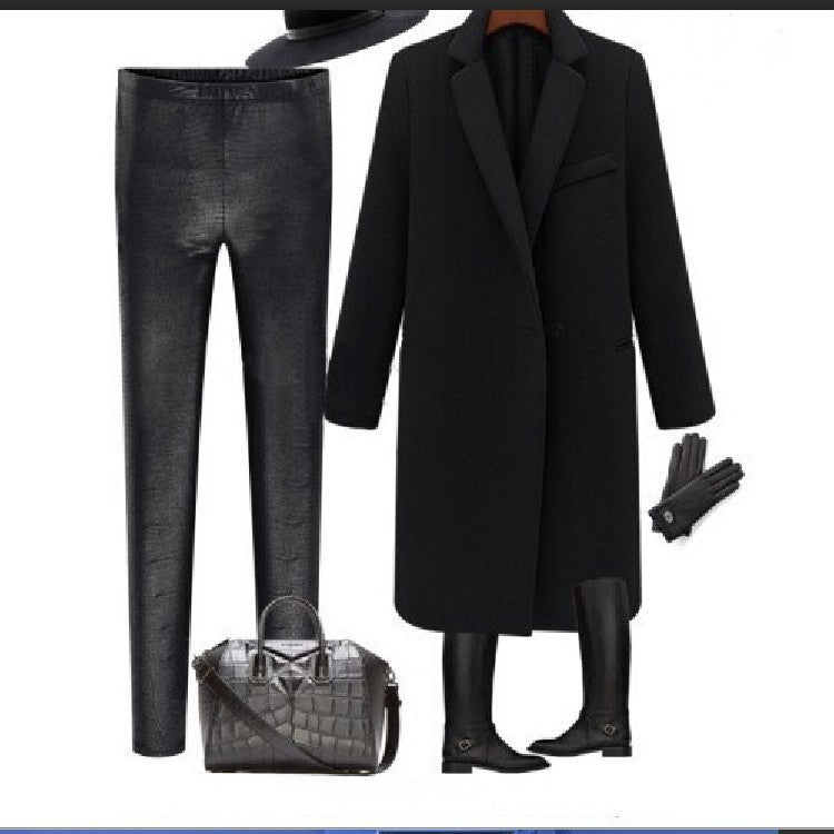 Fashionable One-Button Women’s Coat