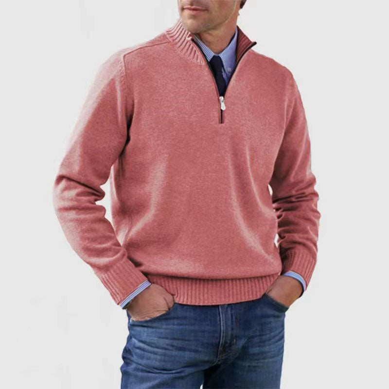 Men's Slim Fit Pullover Sweater Long Sleeve Knitted Top Winter Casual Clothing