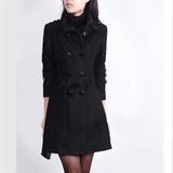 Women’s Wool Coat – Double Breasted Commuting Jacket