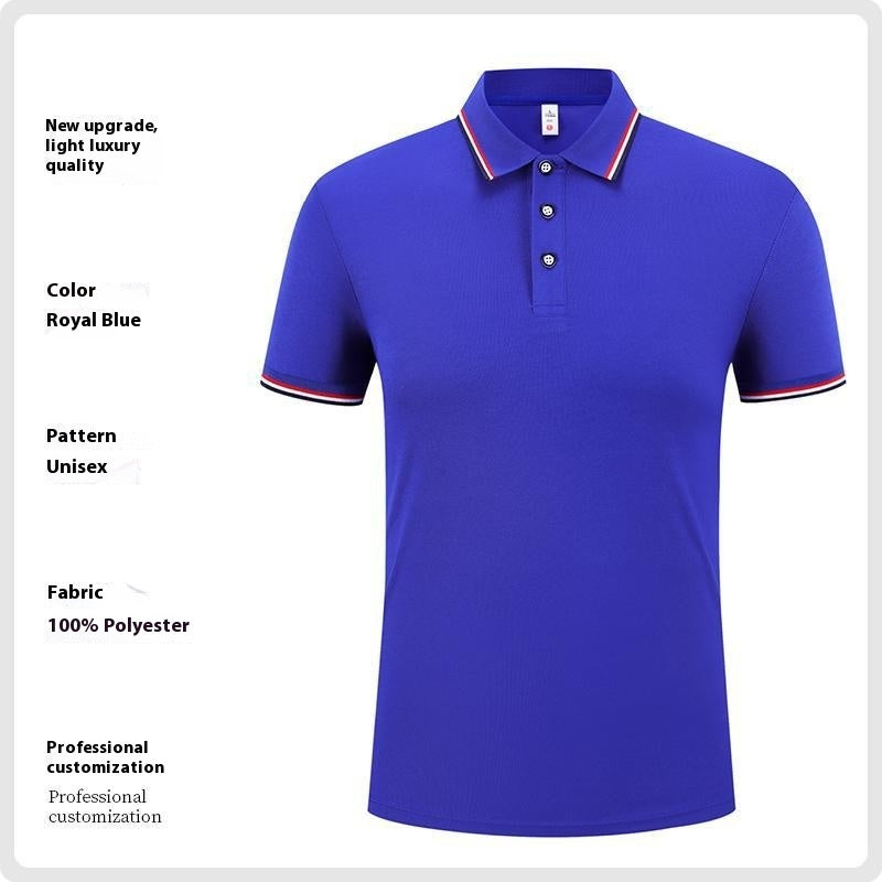Ice Silk Lapel Short Sleeve Polo Shirt