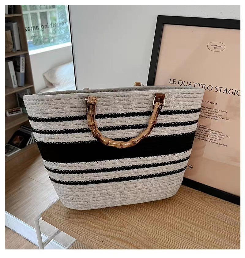 Women's Fashionable New Imitation Bamboo Knot Handbag