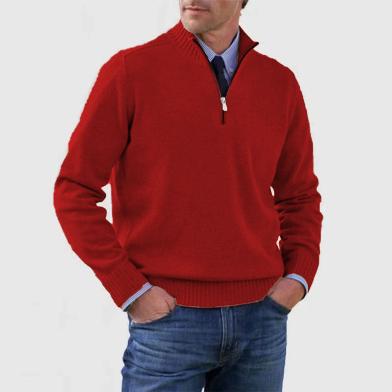 Men's Slim Fit Pullover Sweater Long Sleeve Knitted Top Winter Casual Clothing