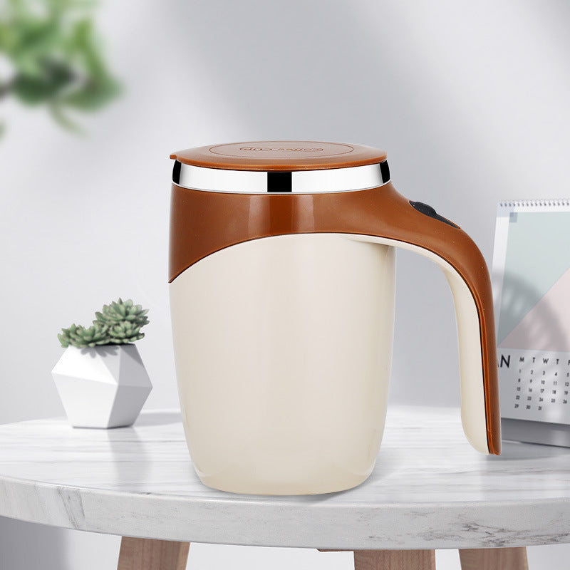 Rechargeable Electric Self-Stirring Coffee Cup – Magnetic Mixer for Coffee, Milkshakes & More
