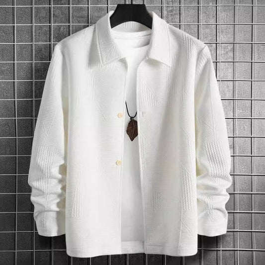 Men's Fashion Comfortable Solid Color Shirt Coat