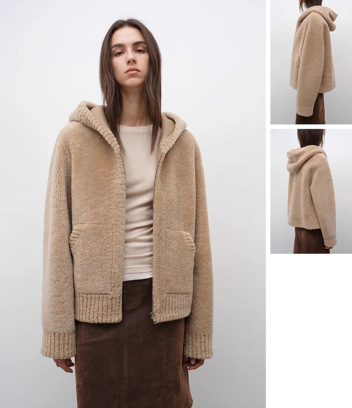 Bad Boy Hooded Merino Sheepskin Jacket