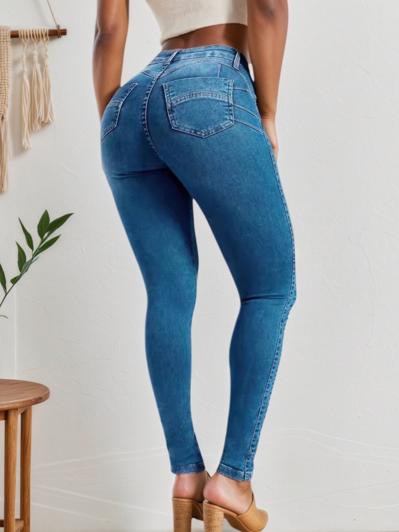 Four Season Versatile Slim Fit Jeans – High Elasticity & Comfort