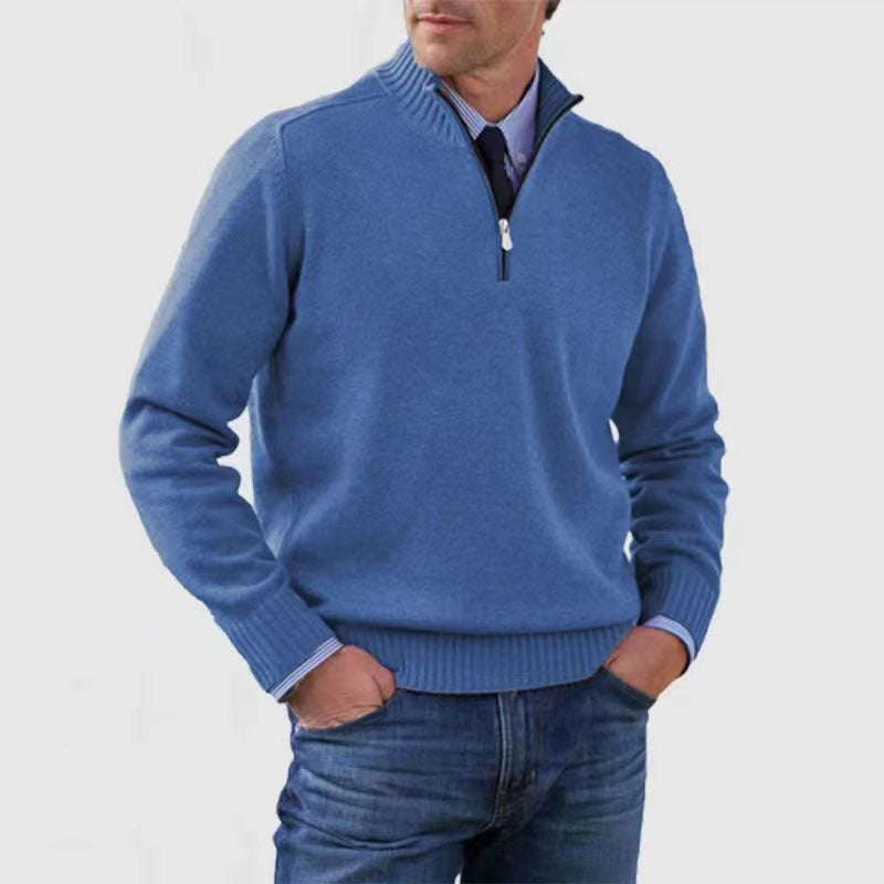 Men's Slim Fit Pullover Sweater Long Sleeve Knitted Top Winter Casual Clothing