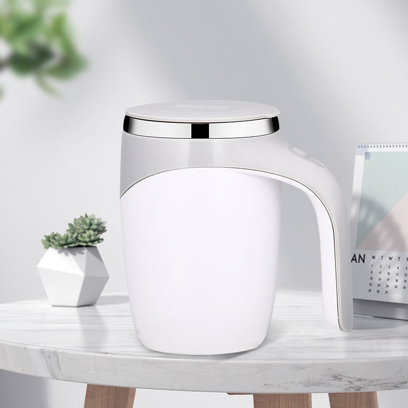 Rechargeable Electric Self-Stirring Coffee Cup – Magnetic Mixer for Coffee, Milkshakes & More