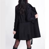 Women’s Wool Coat – Double Breasted Commuting Jacket