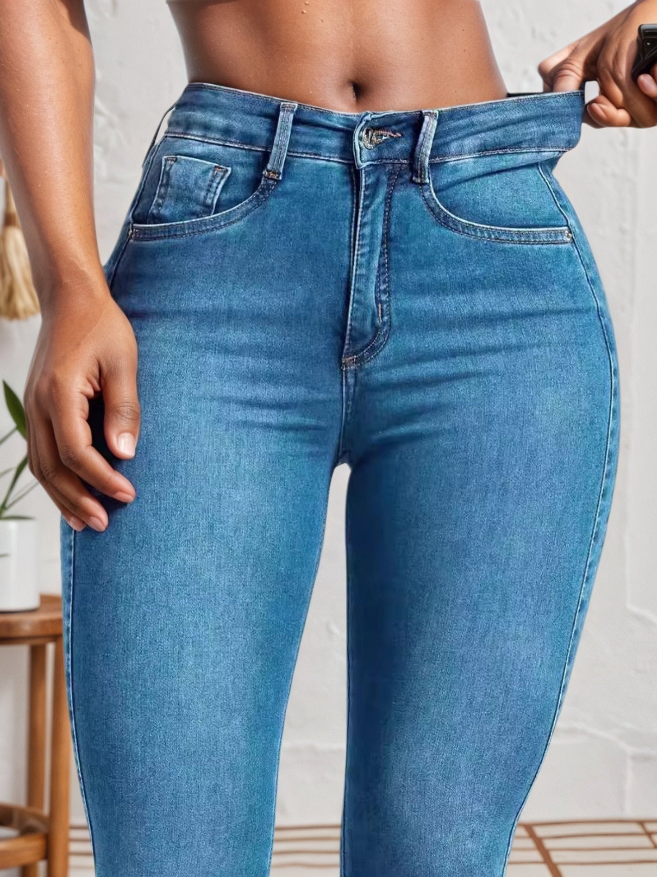 Four Season Versatile Slim Fit Jeans – High Elasticity & Comfort