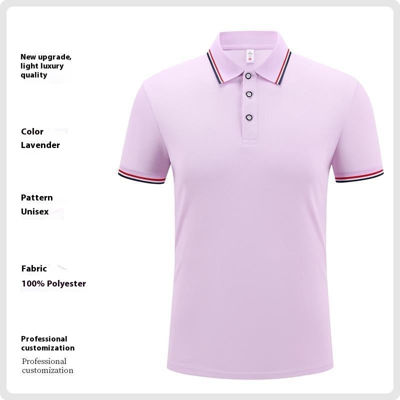 Ice Silk Lapel Short Sleeve Polo Shirt