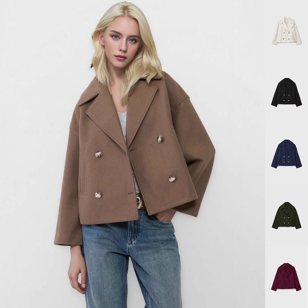 Solid Color Urban Jacket – Women’s Casual Street Style