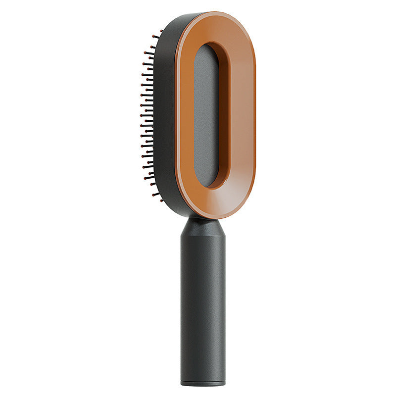 Self-Cleaning Hair Brush – One-Key Cleaning, Anti-Static Scalp Massage Comb for Women