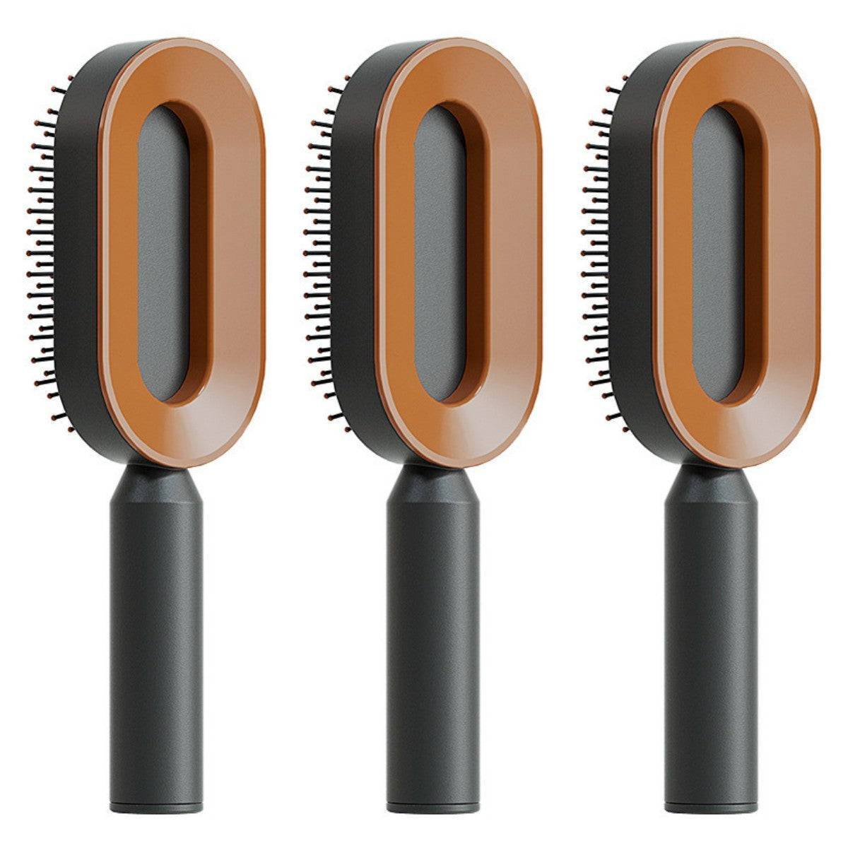 Self-Cleaning Hair Brush – One-Key Cleaning, Anti-Static Scalp Massage Comb for Women
