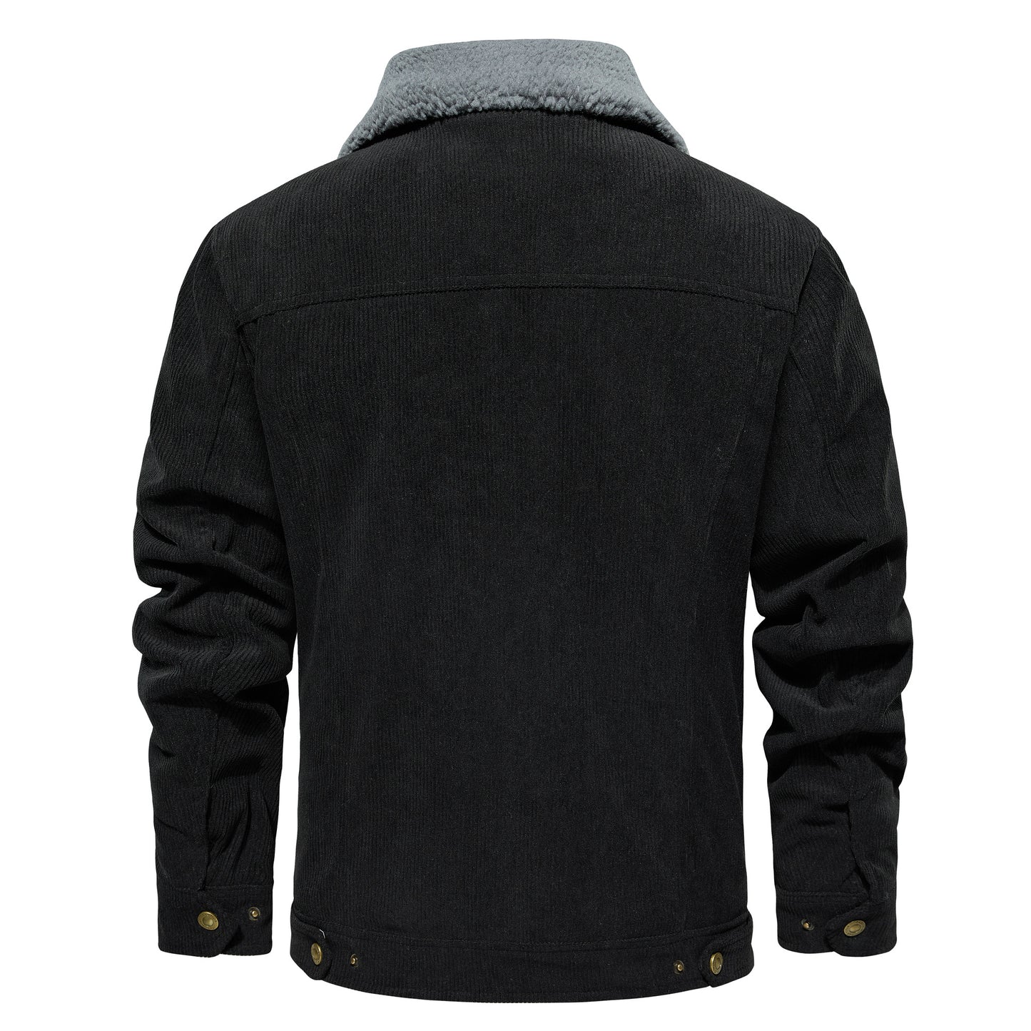 Men’s Warm Corduroy Coat – Trucker Style, Sherpa Lined, 5 Pockets