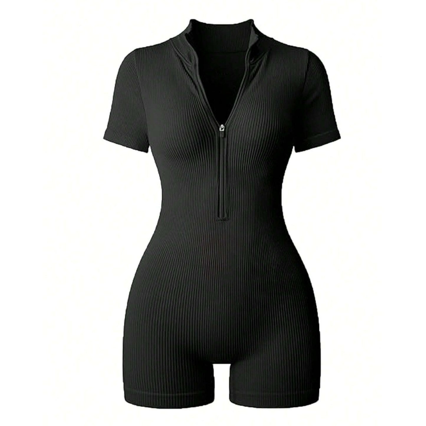 One-Piece Quick-Dry Yoga Bodysuit for Women – Hip-Lifting Fitness Shorts