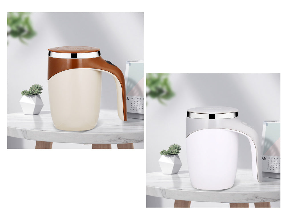 Rechargeable Electric Self-Stirring Coffee Cup – Magnetic Mixer for Coffee, Milkshakes & More