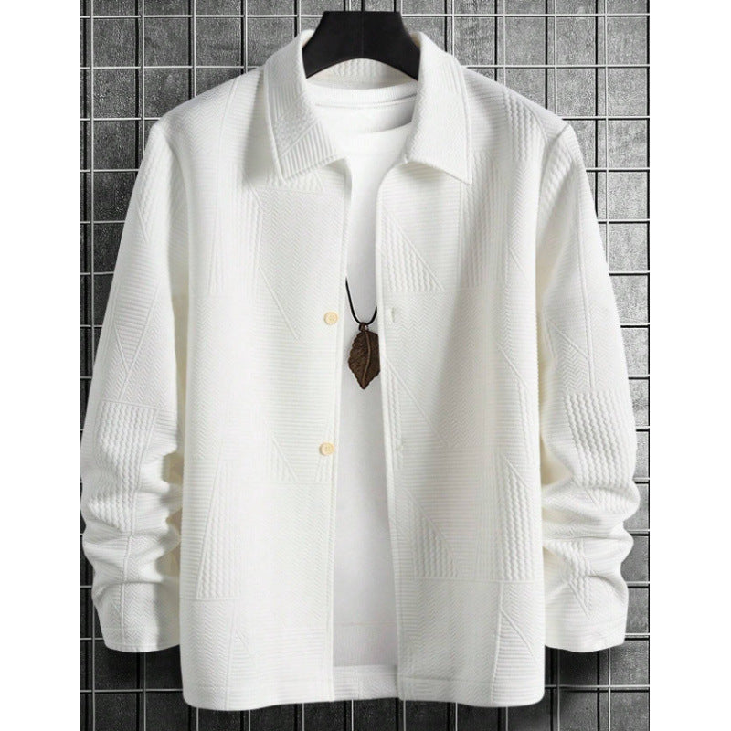 Men's Fashion Comfortable Solid Color Shirt Coat