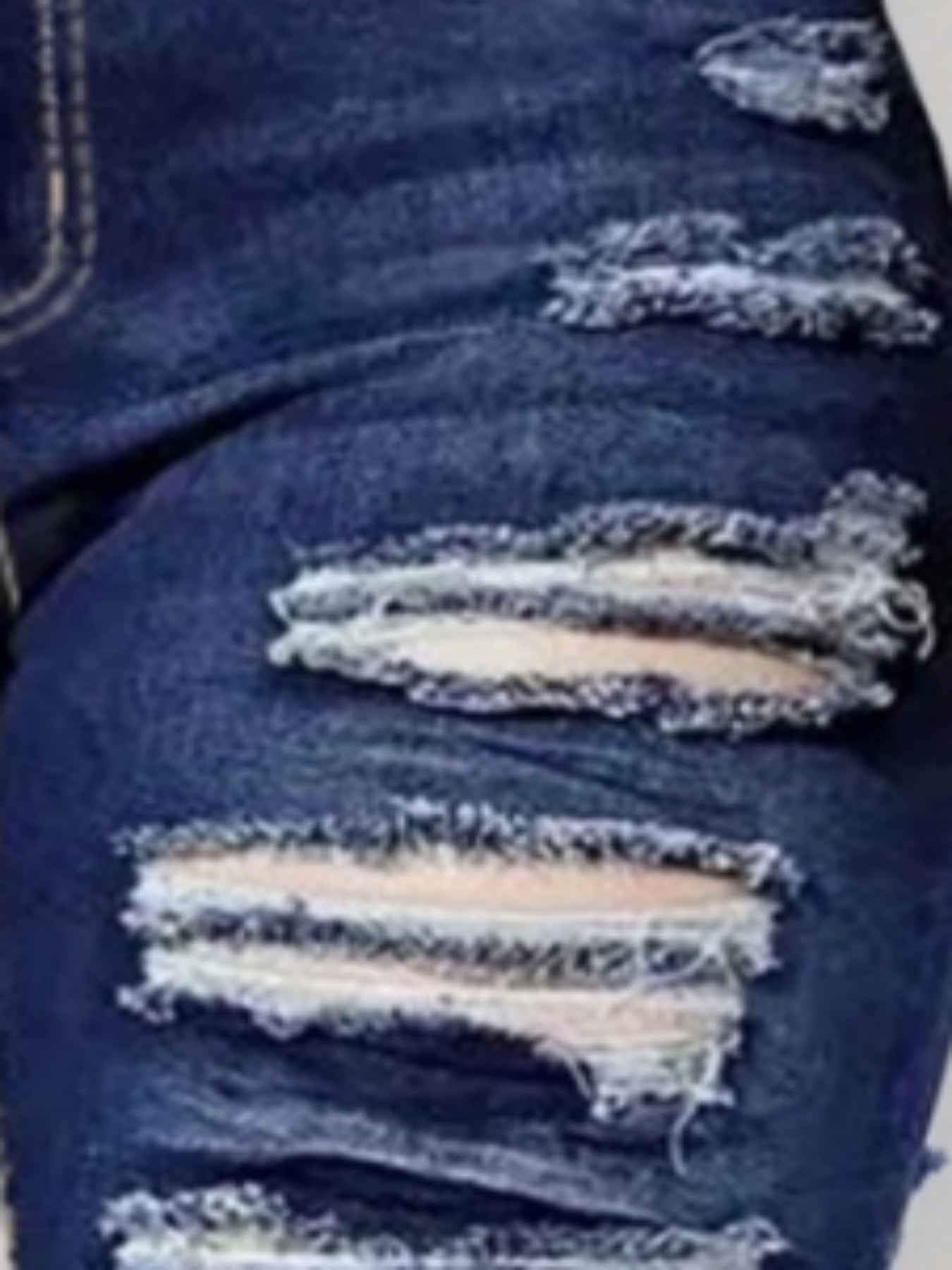 High Stretch Ripped Cropped Jeans – Versatile Women’s Style