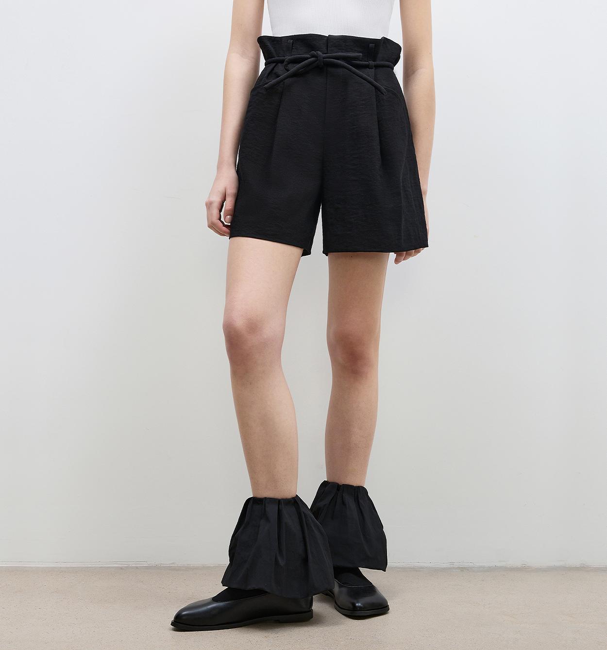 "Jungle Fantasy" Flower Bud Drawstring High Waist Shorts Women