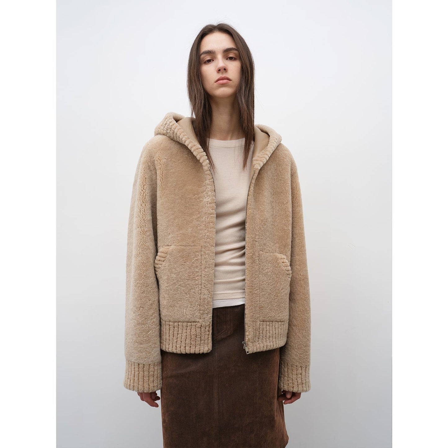 Bad Boy Hooded Merino Sheepskin Jacket