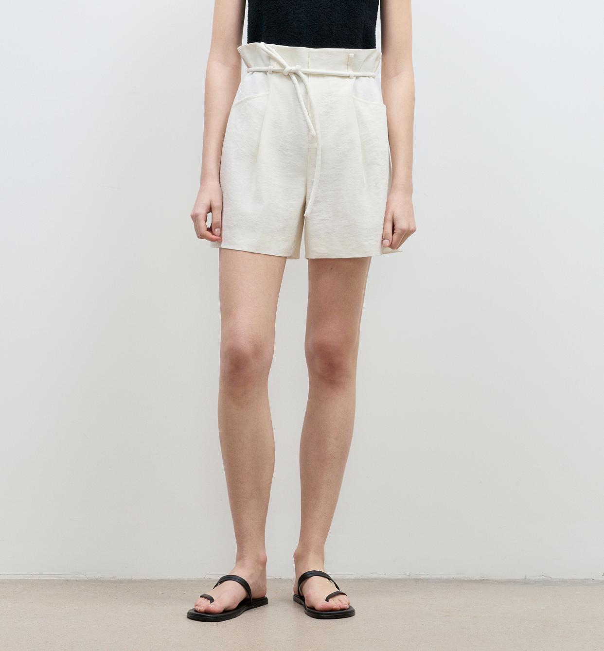 "Jungle Fantasy" Flower Bud Drawstring High Waist Shorts Women