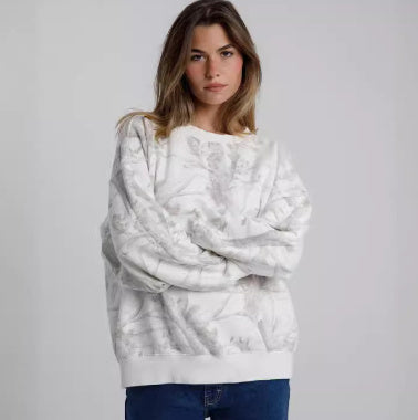 Women’s Autumn Winter Camouflage Maple Leaf Two-Piece Hoodie & Sweatpants Set