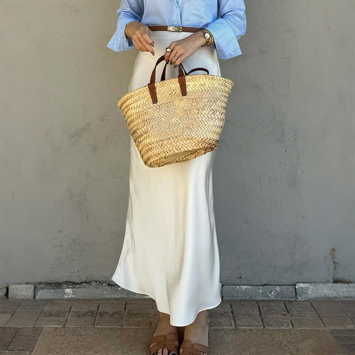 Solid Color Sheath Skirt – Elegant & Versatile Women’s Fashion