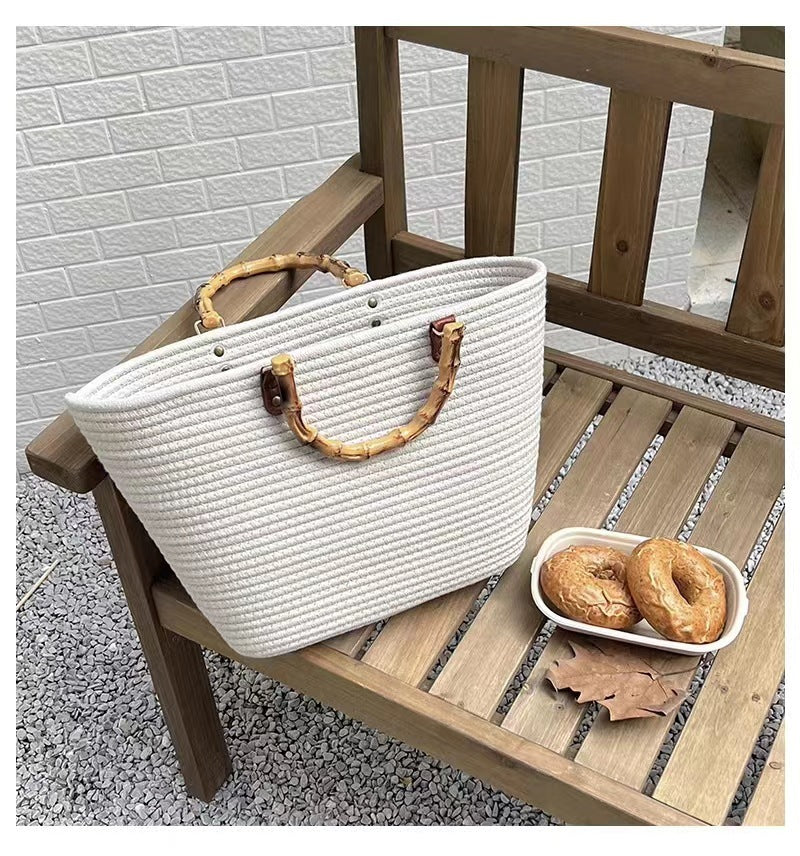 Women's Fashionable New Imitation Bamboo Knot Handbag