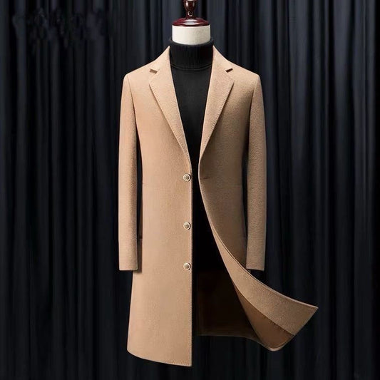 Men’s Business Korean Slim Fit Trench Coat