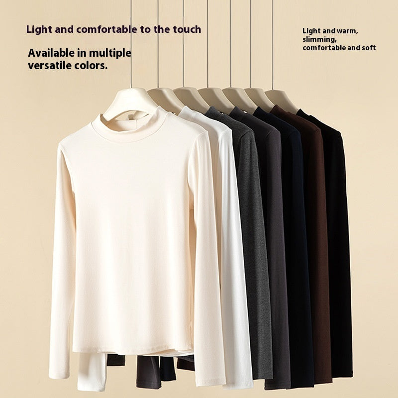 Half Turtleneck Bottoming Shirt – Women’s Autumn & Winter Western Style