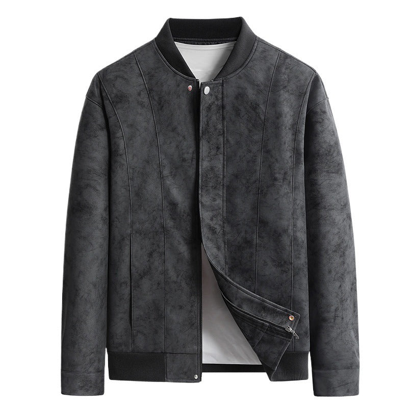 Men's Casual Loose Suede Jacket