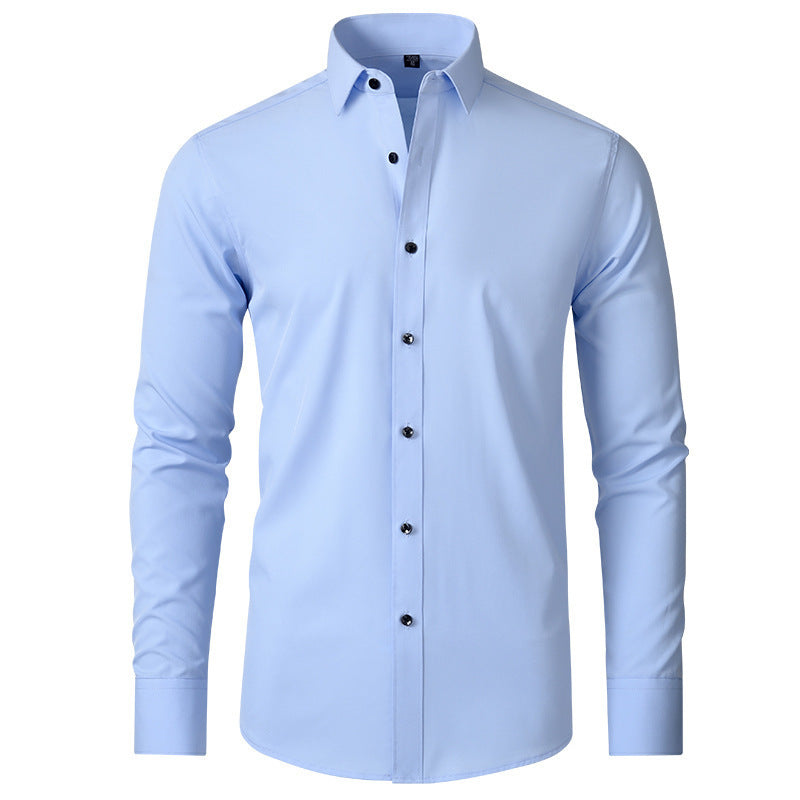 Solid Color Simple Business Thin Lining Shirt