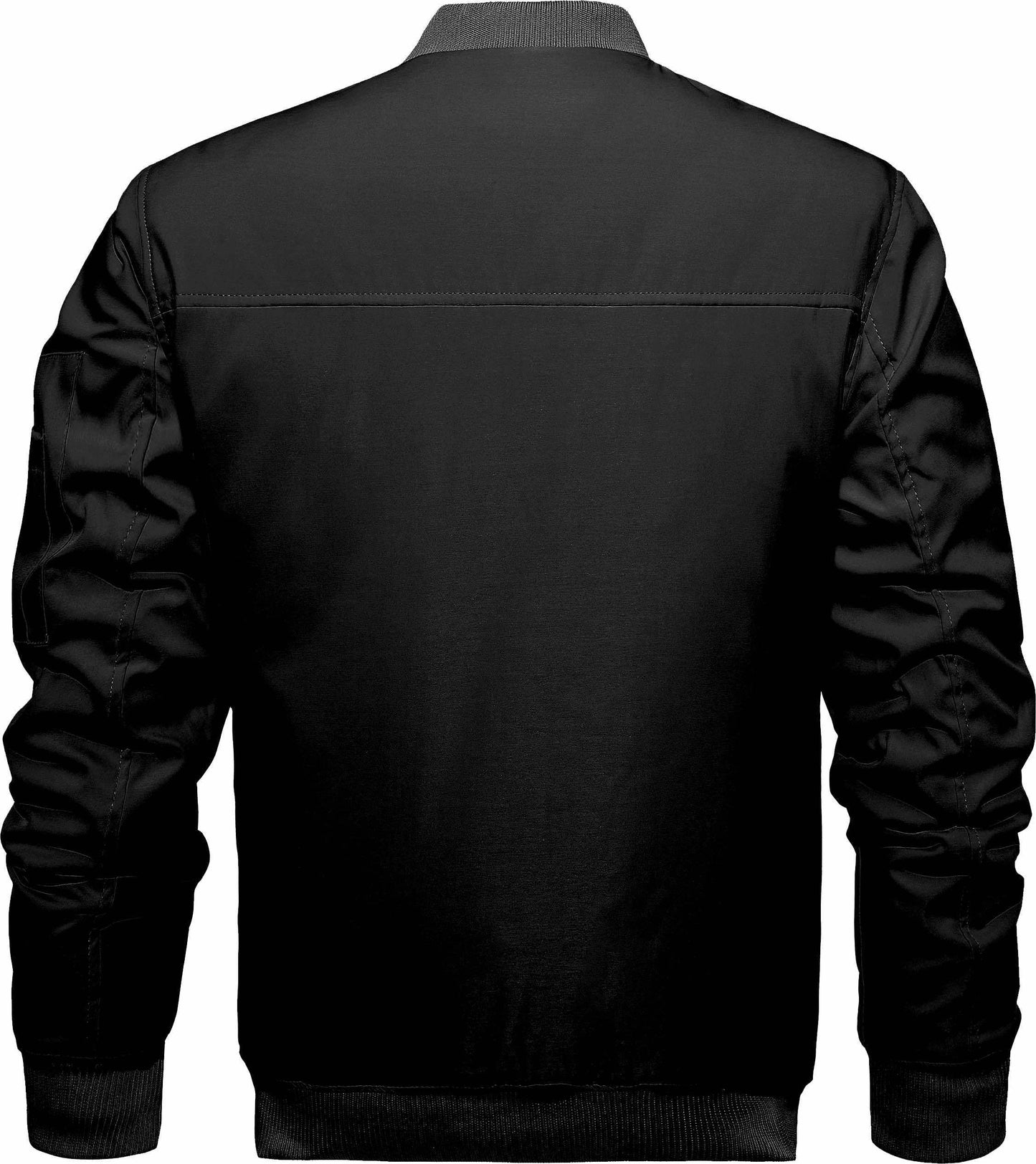 Men’s Winter Bomber Jacket – Thickened, Windproof, Ribbed Cuffs