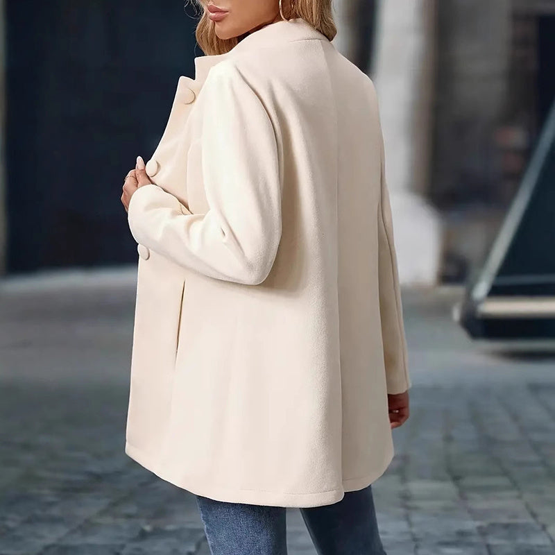 Women’s Elegant Single-Breasted Mid-Length Winter Coat