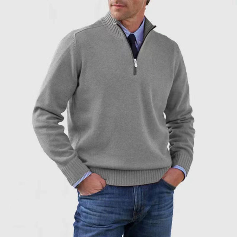 Men's Slim Fit Pullover Sweater Long Sleeve Knitted Top Winter Casual Clothing