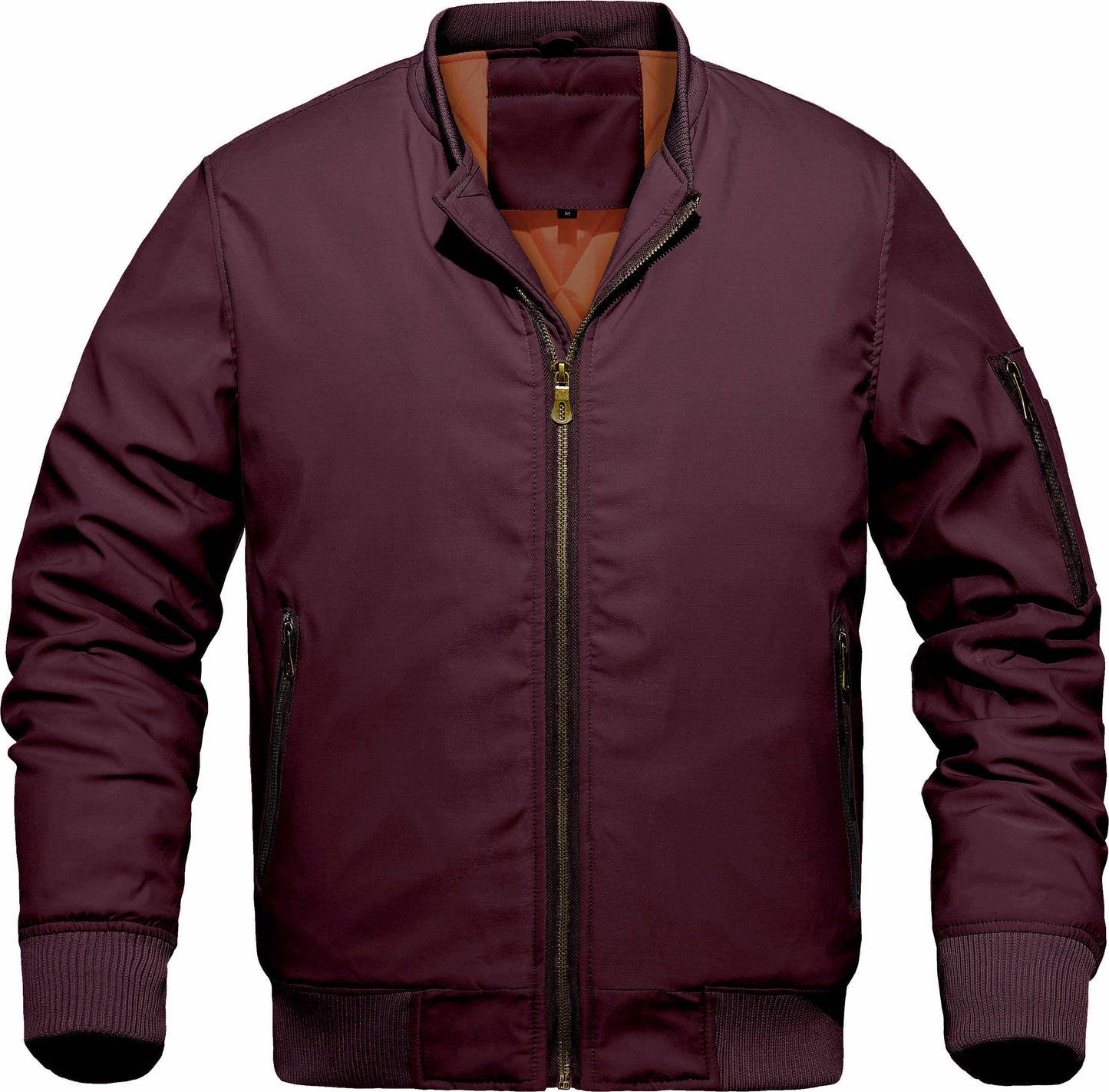 Men’s Winter Bomber Jacket – Thickened, Windproof, Ribbed Cuffs