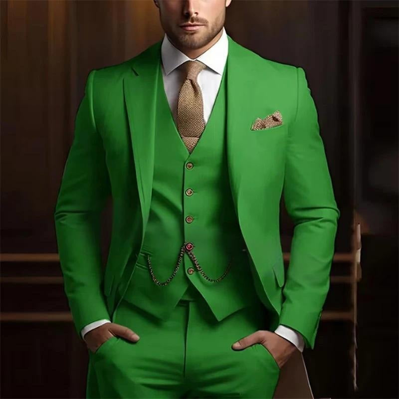 Men’s Formal Slim Fit 3-Piece Suit – Wedding & Office Style