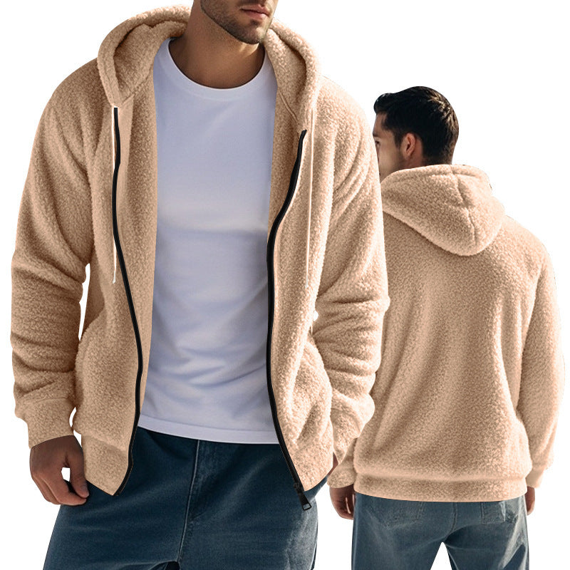 Men’s Loose Hooded Cardigan Sweater