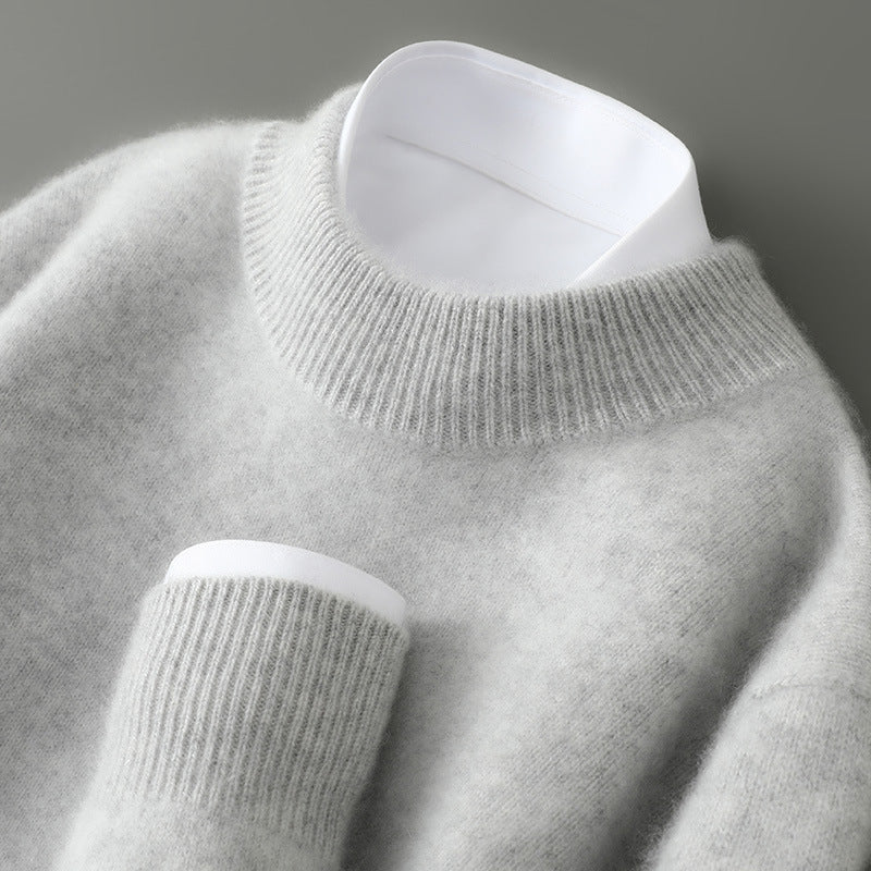 Men's Half-high Collar Thickelightweight sun teened Loose Pullover